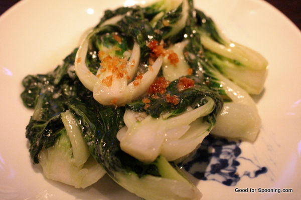 Bok Choy with fried garlic