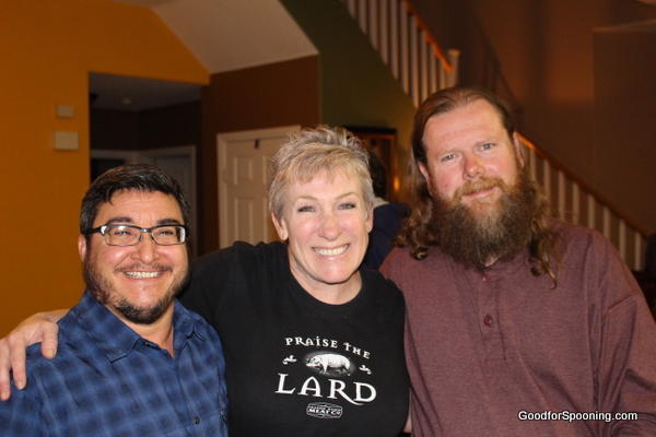 Friends from High School came to join in for the Tgiving shenanigans! Luca on the left, Mike (Minstry of Happiness) on the right.