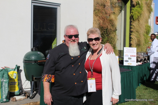 Dr. BBQ and I at the Big Green Egg sponsored luncheon.