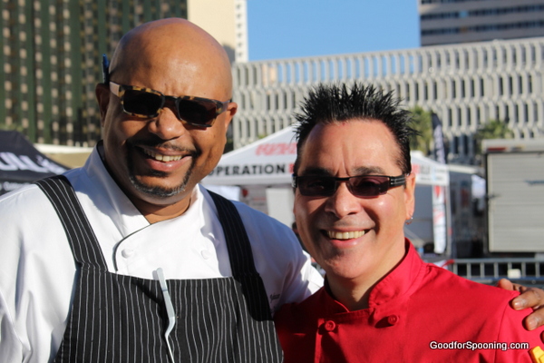 Pals Melvin and Beni getting ready to compete in the Ultimate Chef Challenge