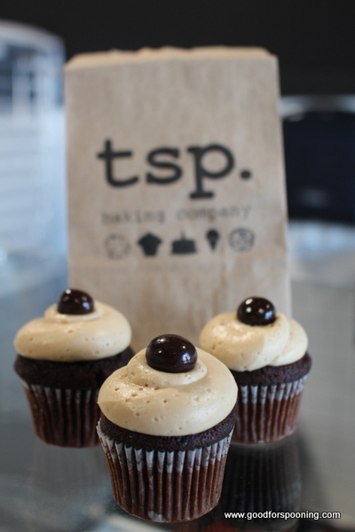 The Beanie - chocolate cake topped with coffee buttercream frosting.