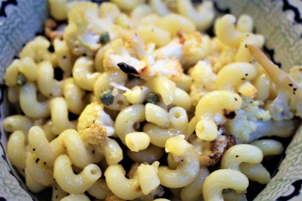 Roasted Cauliflower with Pasta & Pine Nuts
