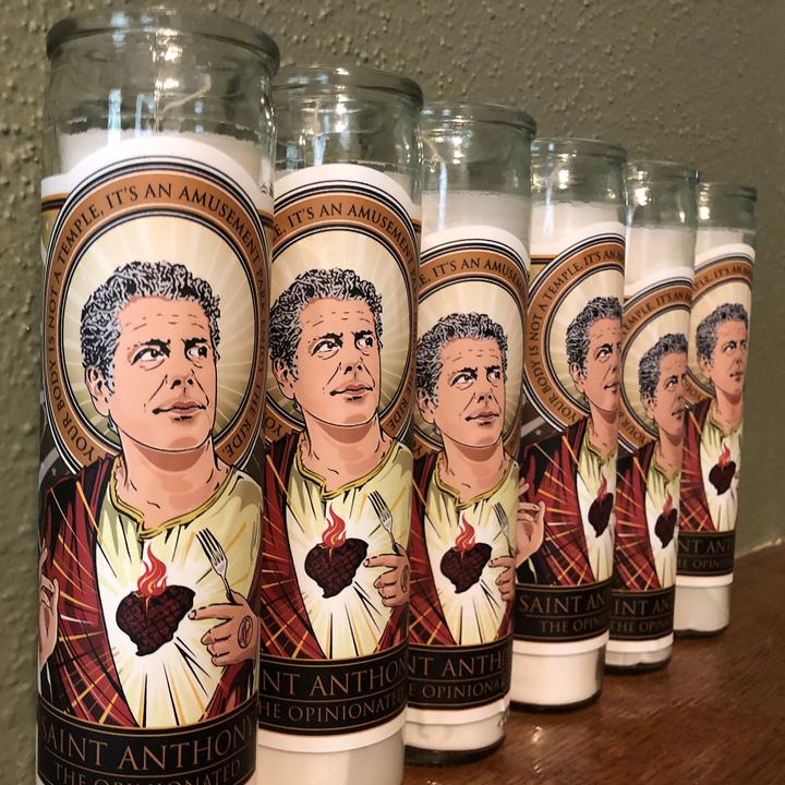 St. Anthony Bourdain Candle - the perfect gift for that someone who has EVERYTHING!